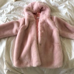 Hanna Andersson Faux Fur Girls Jacket 130